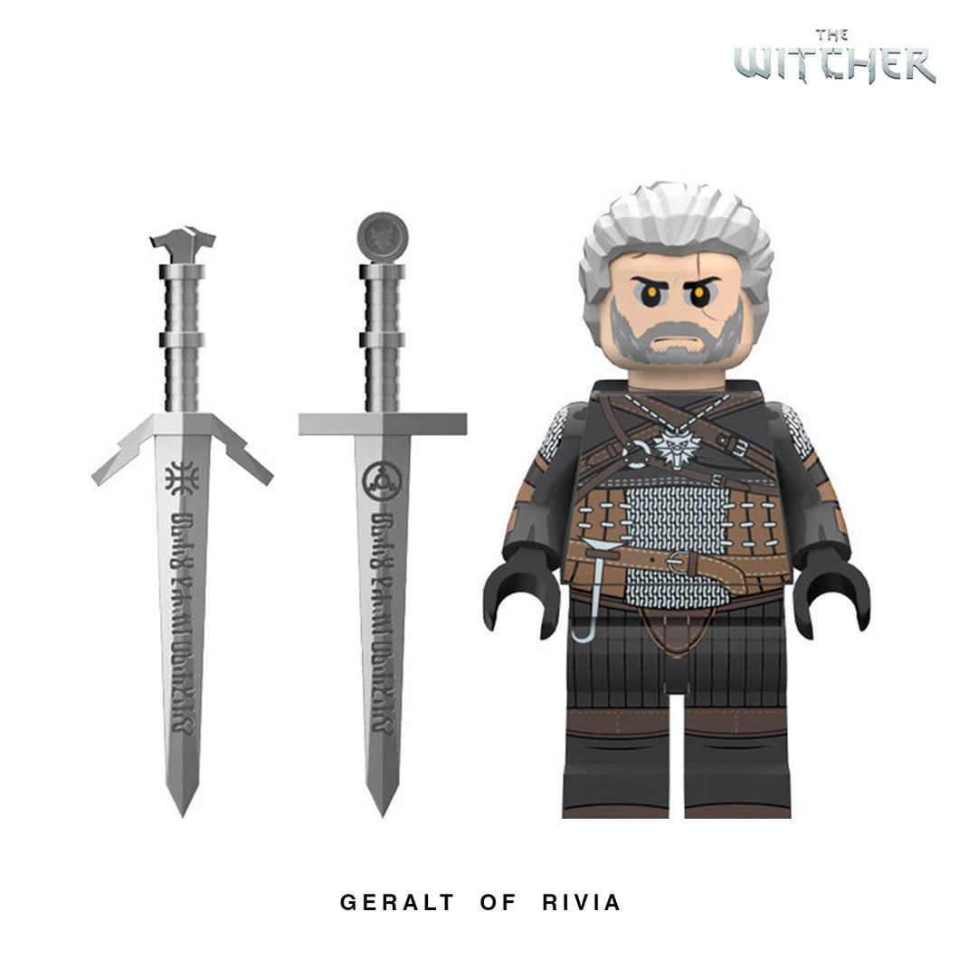 Geralt of Rivia Custom Minifigure