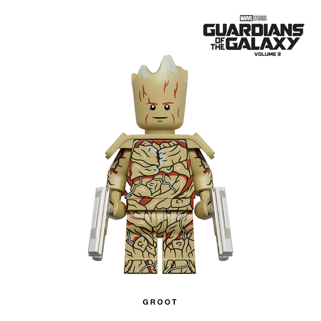 Groot Custom Minifigure Keychain