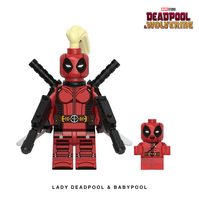 Lady Deadpool (with Babypool) Custom Minfigure