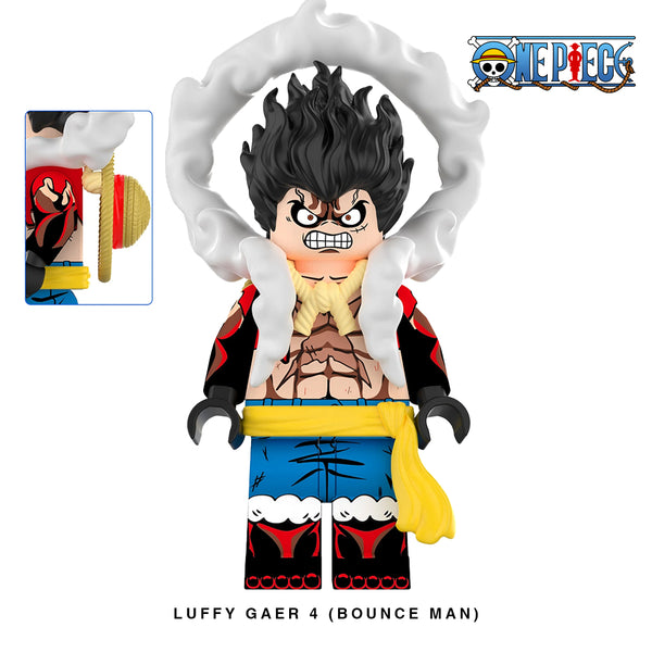 Monkey D. Luffy Gear 4 (Bounce Man) Custom Minifigure – Brick This Now