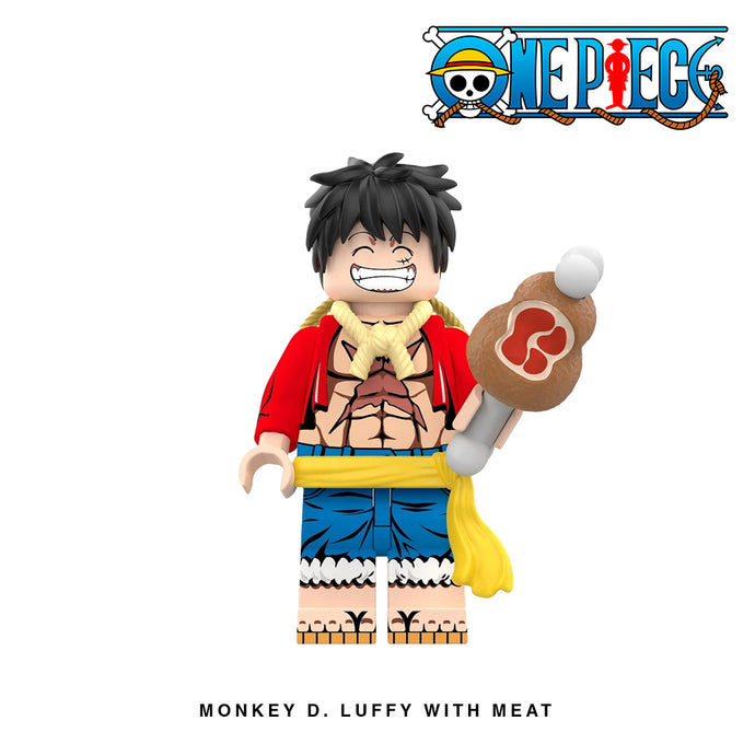 Monkey D. Luffy with Meat Custom Minifigure