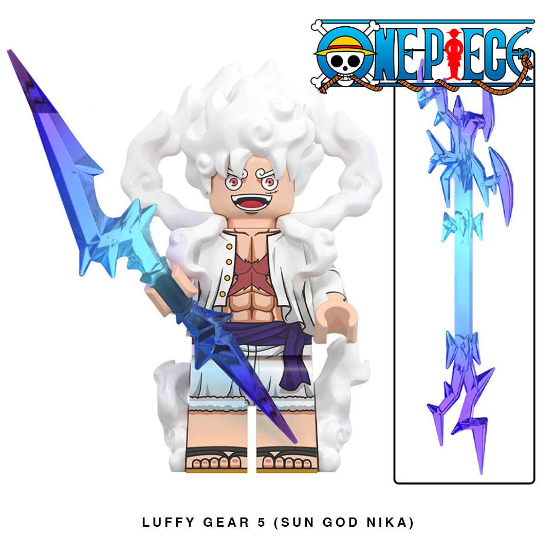 luffy gear 5 lego Luffy Gear 5 (Sun God Nika) Custom Minifigure
