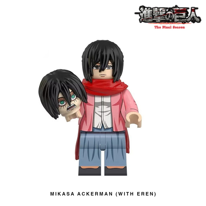 Mikasa Ackerman (With Eren) Custom Minifigure