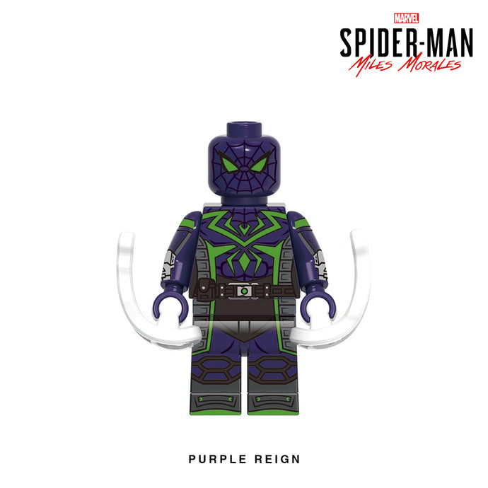 Purple Reign Suit (Miles Morales) Custom Minifigure