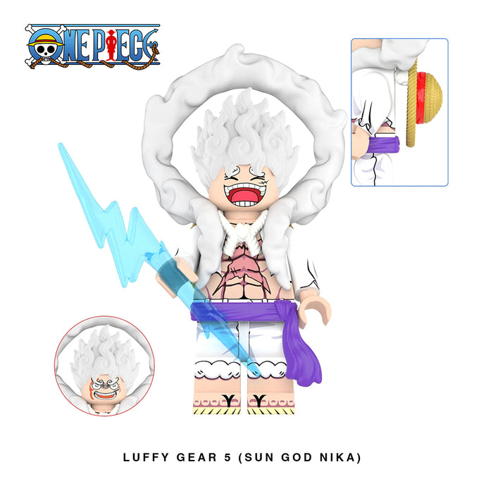 Luffy Gear 5 (Sun God Nika) Custom Minifigure