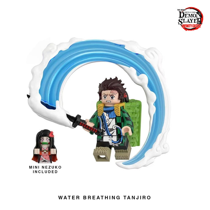 Water Breathing Kamado Tanjiro (with Mini Nezuko) Custom Minfigure