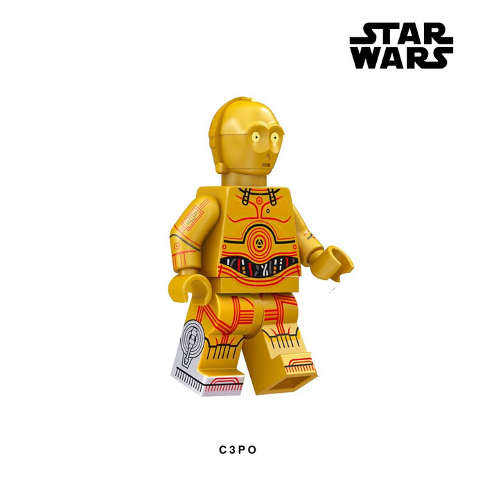 C-3PO Custom Minifigure Keychain