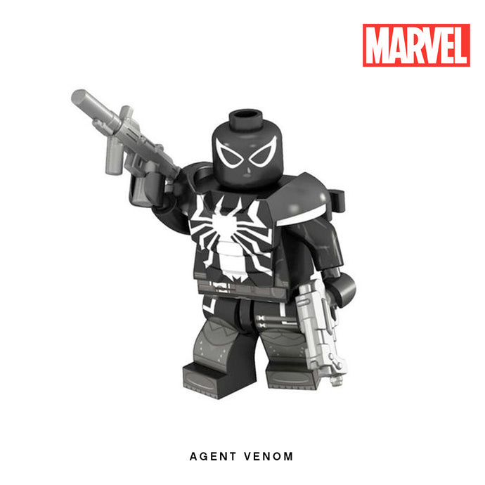 Agent Venom Custom Minifigure Keychain