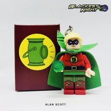 Load image into Gallery viewer, Alan Scott Custom Minfigure Keychain