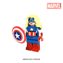 Load image into Gallery viewer, American Dream (Shannon Carter) Custom Minifigure Keychain