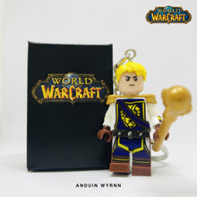 Load image into Gallery viewer, Anduin Wrynn Custom Minifigure Keychain