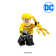 Load image into Gallery viewer, Aquaman (Black Lantern) Custom Minifigure Keychain