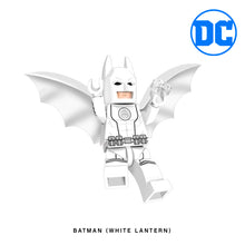 Load image into Gallery viewer, White Lantern Batman Custom Minifigure Keychain