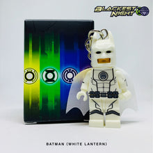 Load image into Gallery viewer, White Lantern Batman Custom Minifigure Keychain