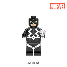 Load image into Gallery viewer, Black Bolt (Inhumans) Custom Minifigure Keychain