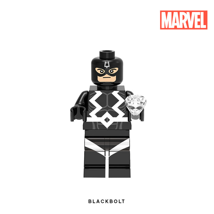 Black Bolt (Inhumans) Custom Minifigure Keychain