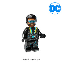 Load image into Gallery viewer, Black Lightning (CW) Custom Minifigure Keychain