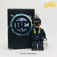 Load image into Gallery viewer, Black Lightning (CW) Custom Minifigure Keychain