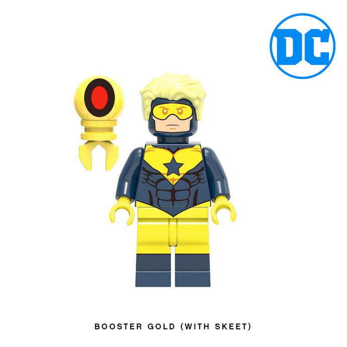 Booster Gold Custom Minifigure Keychain