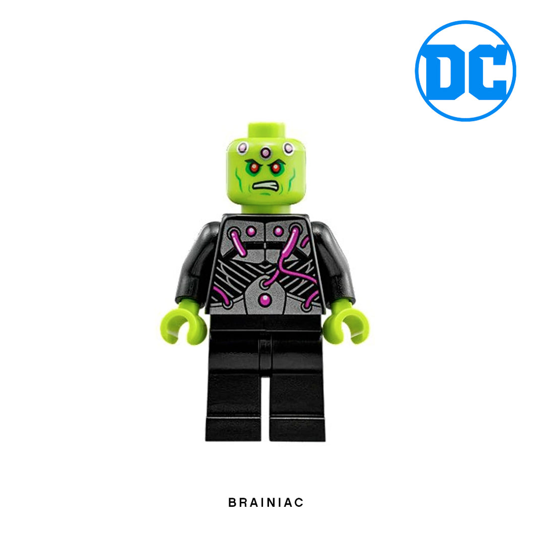 Brainiac Custom Minifigure Keychain