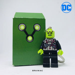 Brainiac Custom Minifigure Keychain