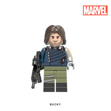 Load image into Gallery viewer, Bucky (Infinity War) Custom Minifigure Keychain