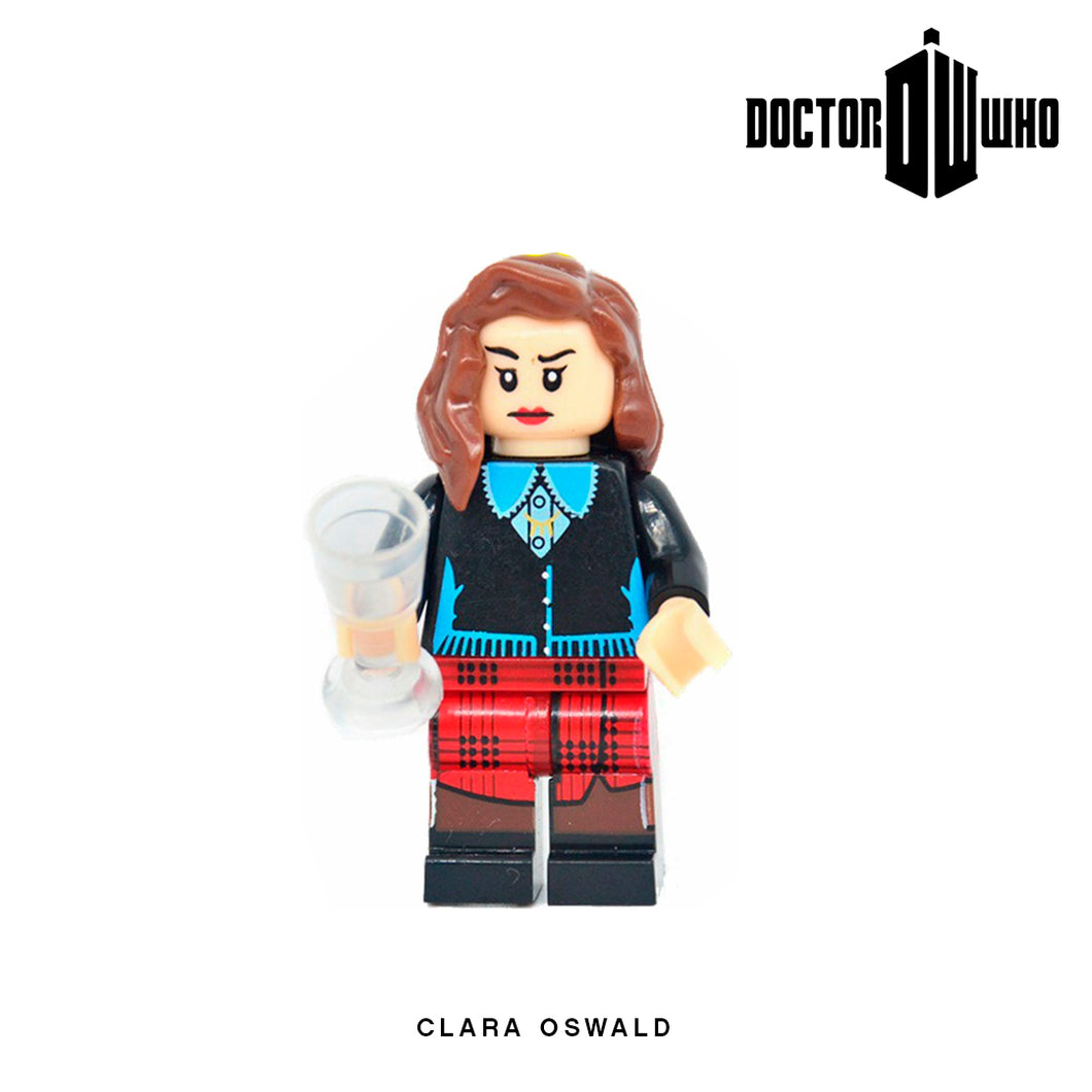 Clara Oswald Custom Minifigure Keychain