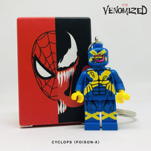 Load image into Gallery viewer, Cyclops (Venomized) Custom Minifigure Keychain