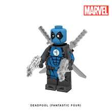 Load image into Gallery viewer, Deadpool (Fantastic Four) Custom Minifigure Keychain