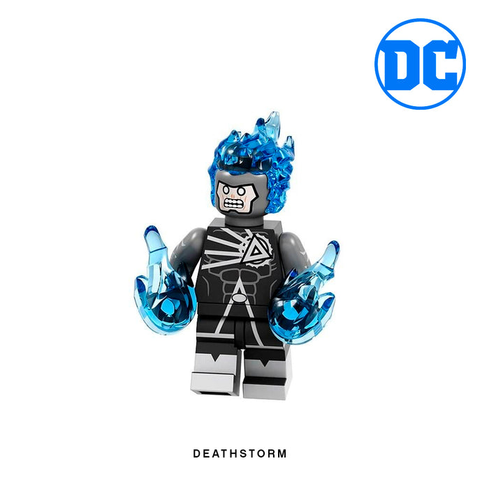 Deathstorm (Black Lantern) Custom Minifigure Keychain