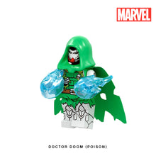 Load image into Gallery viewer, Doctor Doom (Poison) Custom Minifigure Keychain