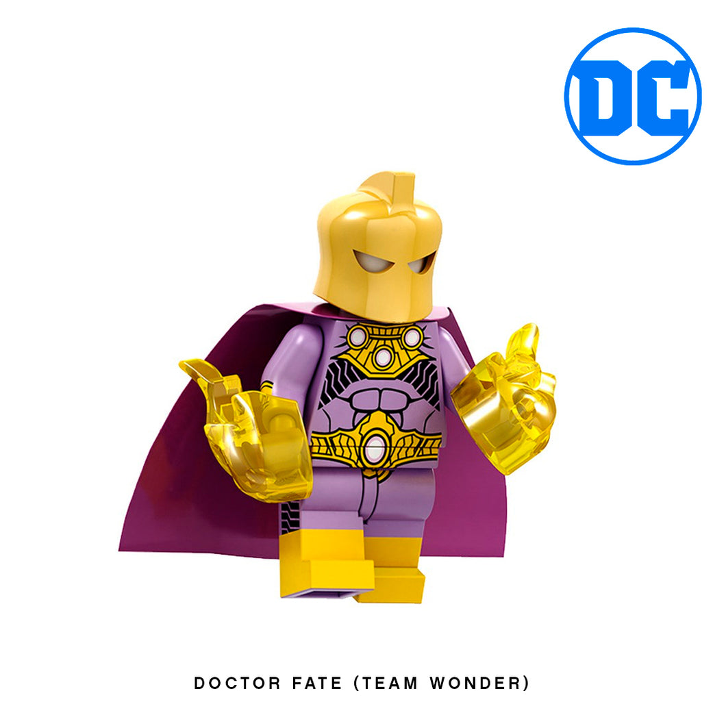 Doctor Fate Team Wonder Custom Minifigure Keychain Brick This Now