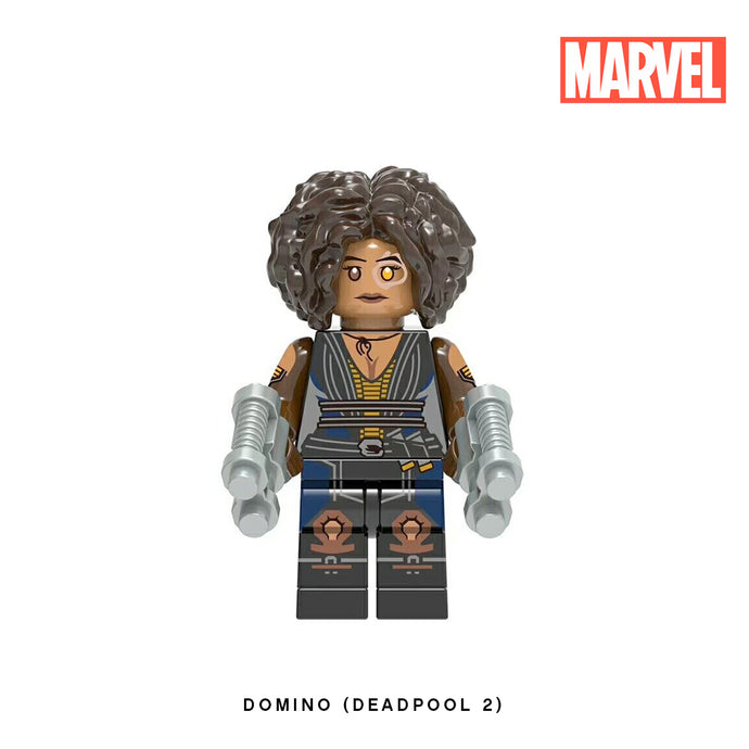 Domino (Deadpool 2) Custom Minifigure Keychain