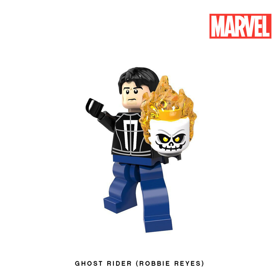 Ghost Rider (Robbie Reyes) Custom Minifigure Keychain