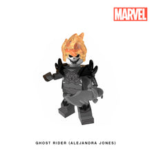 Load image into Gallery viewer, Ghost Rider (Alejandra Jones) Custom Minifigure Keychain