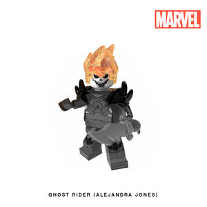 Ghost Rider (Alejandra Jones) Custom Minifigure Keychain – Brick