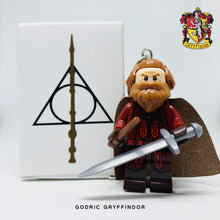 Load image into Gallery viewer, Godric Gyffindor Custom Minifigure Keychain