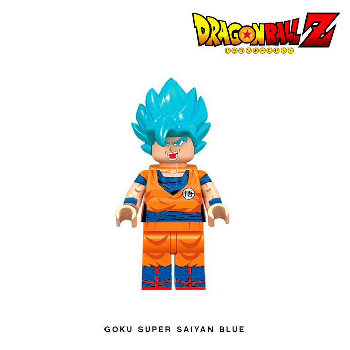 Goku Super Saiyan Blue Custom Minifigure Keychain