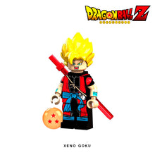 Load image into Gallery viewer, Goku Xeno Custom Minifigure Keychain