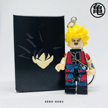 Load image into Gallery viewer, Goku Xeno Custom Minifigure Keychain