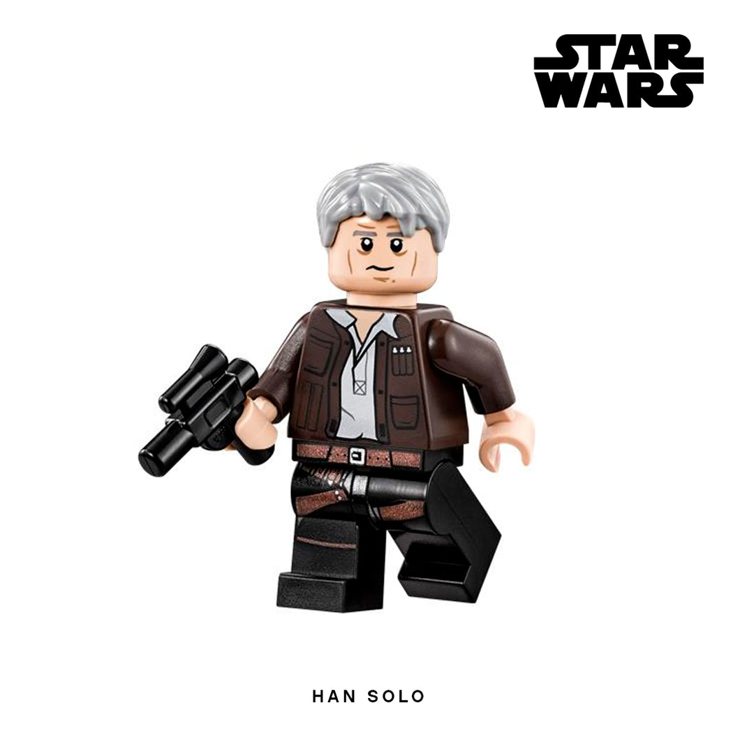 Han Solo (The Force Awakens) Custom Minifigure Keychain – Brick