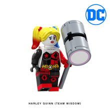 Load image into Gallery viewer, Harley Quinn (Team Wisdom) Custom Minifigure Keychain