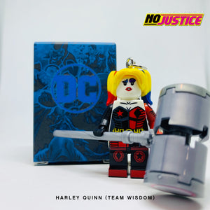 Harley Quinn (Team Wisdom) Custom Minifigure Keychain