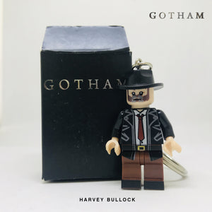 Harvey Bullock Custom Minifigure Keychain