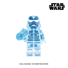 Load image into Gallery viewer, Hologram Stormtrooper Custom Minifigure Keychain