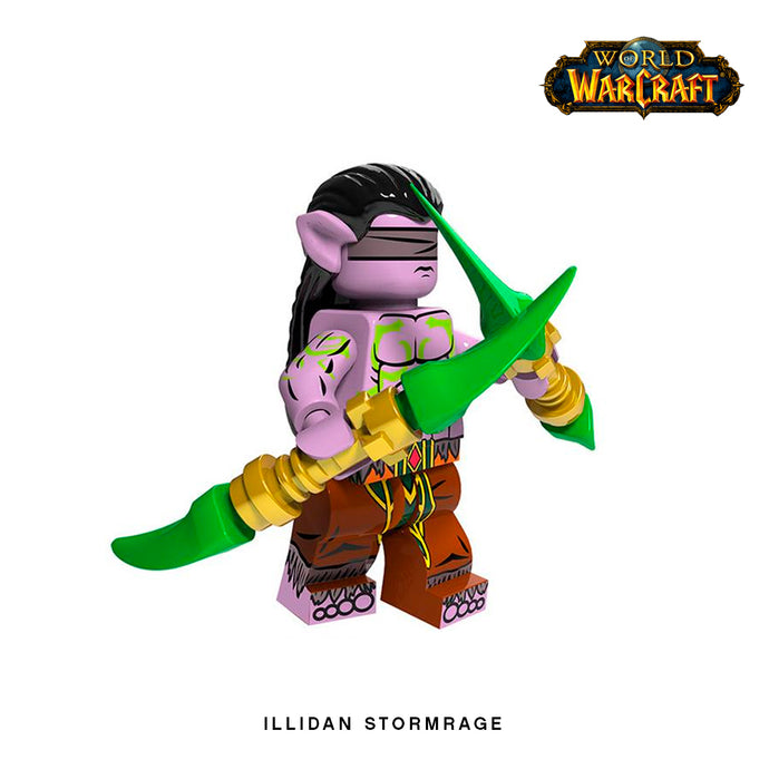 Illidan Stormrage Custom Minifigure Keychain