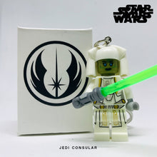 Load image into Gallery viewer, Jedi Consular Custom Minifigure Keychain