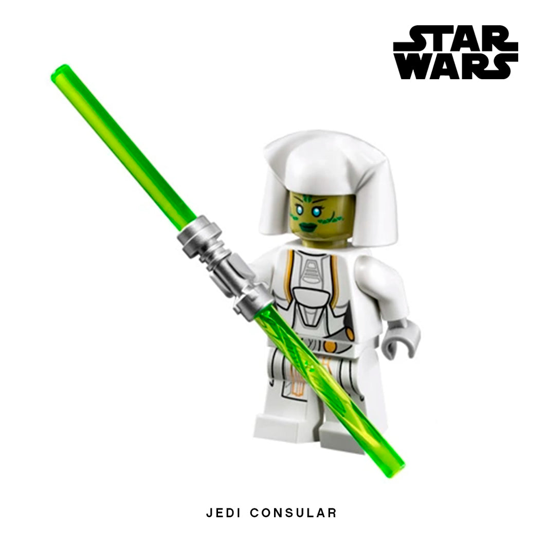 Jedi Consular Custom Minifigure Keychain