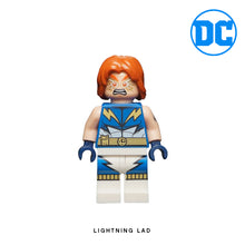 Load image into Gallery viewer, Lightning Lad Custom Minifigure Keychain