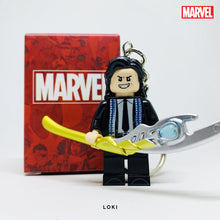 Load image into Gallery viewer, Loki (Suit) Custom Minifigure Keychain